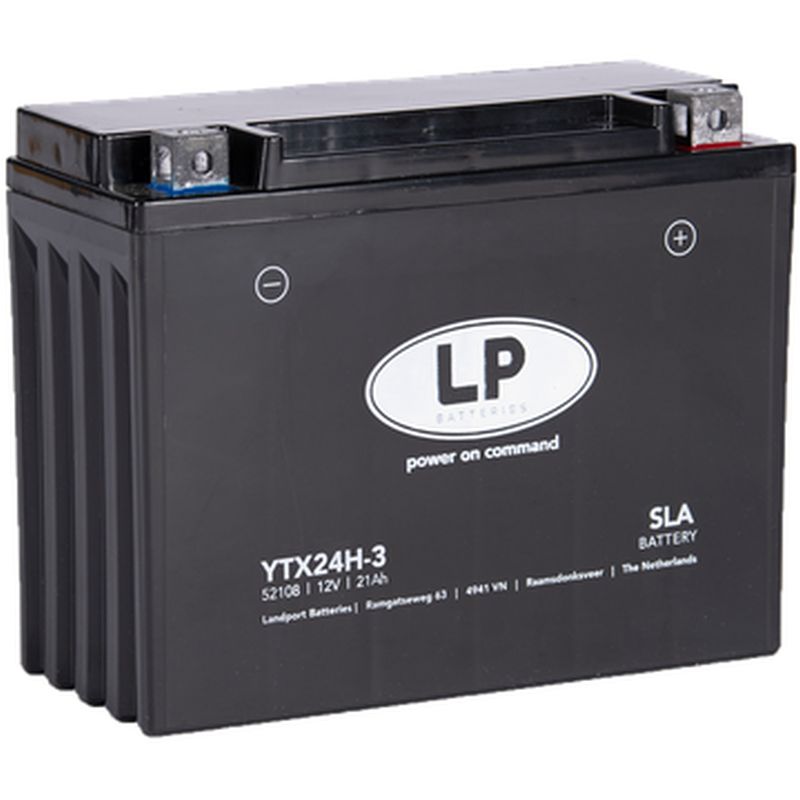 LANDPORT akumulátor YTX24H-3 (MS LTX24H-3) 12V 21AH (205X85X162mm) (350A) SLA bezúdržbový - (2) (LANDPORT akumulátor YTX24H-3 (MS LTX24H-3) 12V 21AH)